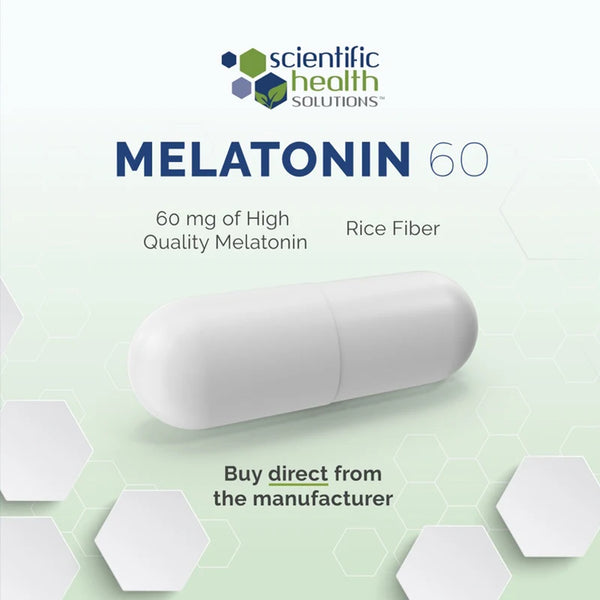 Mélatonine 60 mg — Format Haute Dose, Sans Gluten