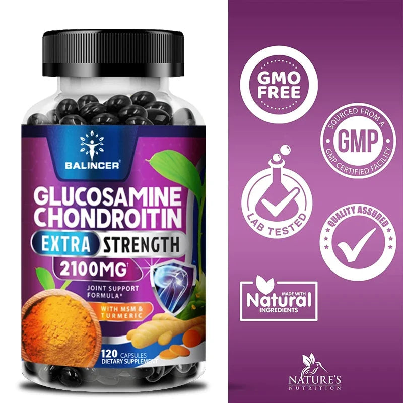 Formule Articulaire Triple Force — Glucosamine, Chondroïtine, MSM & Curcuma