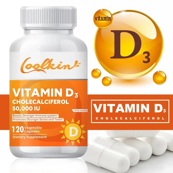 Vitamine D3 — 50 000 UI, Immunité & Santé Osseuse
