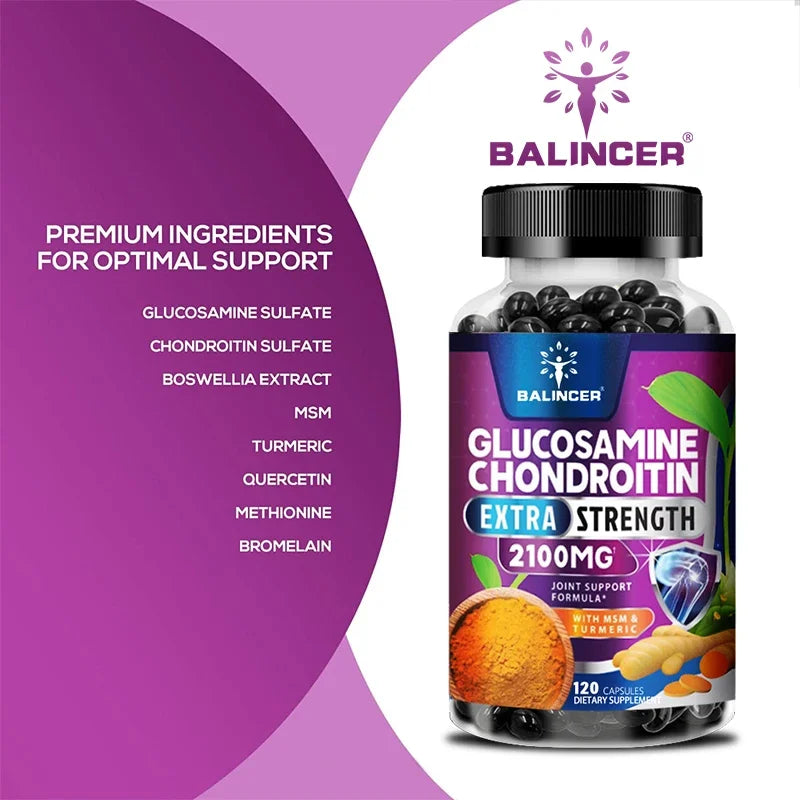 Formule Articulaire Triple Force — Glucosamine, Chondroïtine, MSM & Curcuma