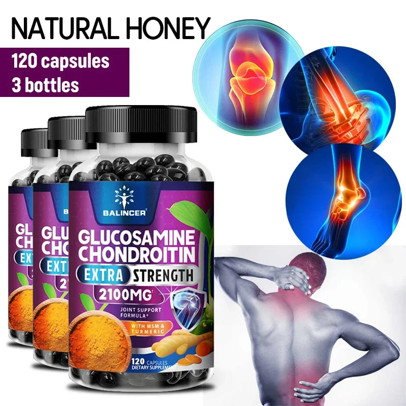 Formule Articulaire Triple Force — Glucosamine, Chondroïtine, MSM & Curcuma